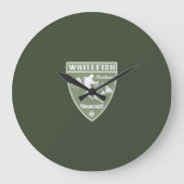Whitefish Montana Große Wanduhr (Vorderseite)