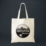 Whitefish Montana künstlerischer Skifahrer Tragetasche<br><div class="desc">Whitefish Montana künstlerischer Skifahrer</div>