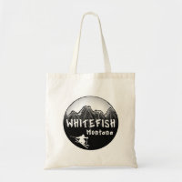 Whitefish Montana künstlerischer Skifahrer