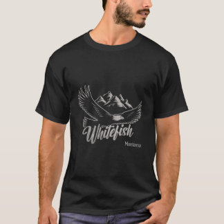 Whitefish Montana Mountains Hiking Outdoors T-Shirt