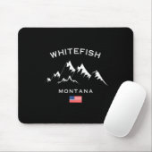 Whitefish Montana Ski Resort Rocky Mountains Skiin Mousepad (Mit Mouse)