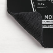 Whitefish Mountain Montana Schnee Skifahren Mousepad (Ecke)
