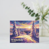 Whitefish Mountain Resort USA Postkarte (Stehend Vorderseite)