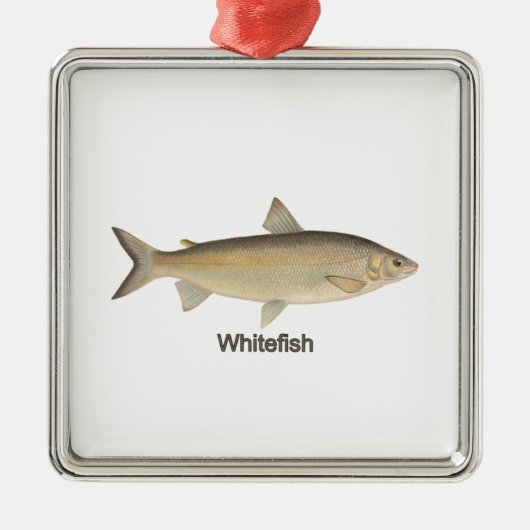 Whitefish Ornament Aus Metall (Vorne)