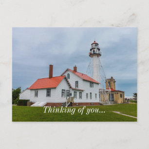 Whitefish Point Leuchtturm Denken Sie an Sie Postkarte