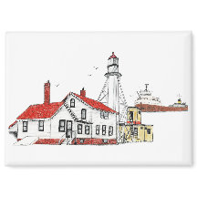 Whitefish Point Leuchtturm mit Edmund Fitzgerald