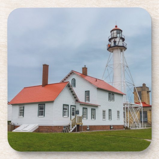Whitefish Point Lighthouse Getränkeuntersetzer (Vorderseite)