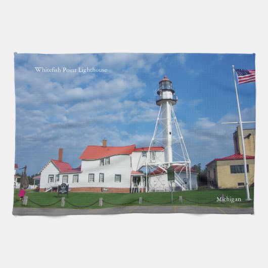 Whitefish Point Lighthouse Küchentuch (Horizontal)