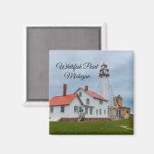 Whitefish Point Lighthouse Magnet (Vorderseite/Rückseite)
