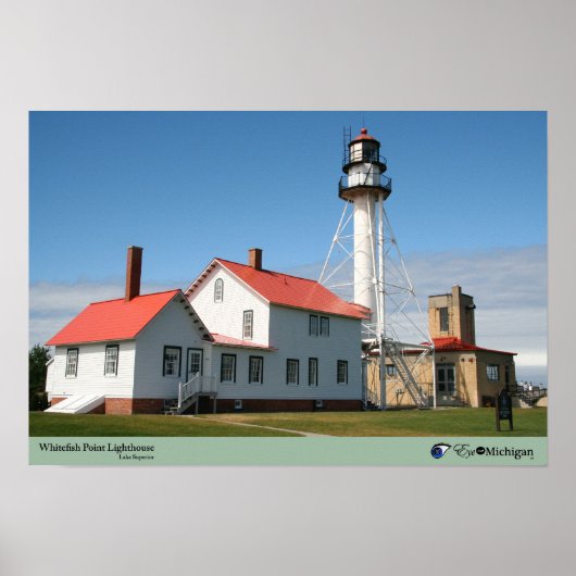 Whitefish Point Lighthouse - Michigan Poster (Vorne)