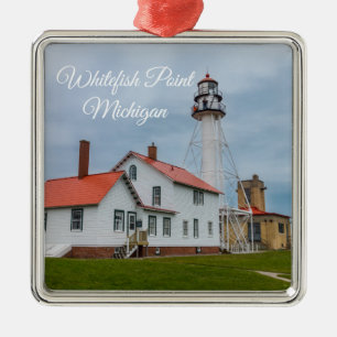 Whitefish Point Lighthouse Ornament Aus Metall