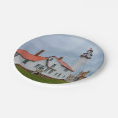 Whitefish Point Lighthouse Pappteller (Schrägansicht)