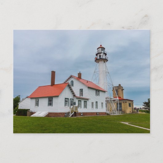 Whitefish Point Lighthouse Postkarte (Vorderseite)