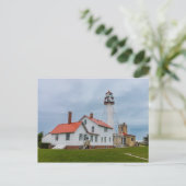 Whitefish Point Lighthouse Postkarte (Stehend Vorderseite)