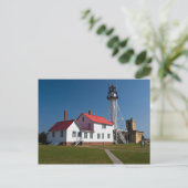 Whitefish Point Lighthouse Postkarte (Stehend Vorderseite)