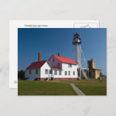 Whitefish Point Lighthouse Postkarte (Vorne/Hinten)