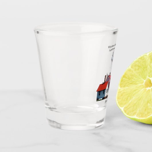 Whitefish Point Lighthouse-Schiebeglas Schnapsglas (Links)