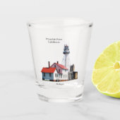 Whitefish Point Lighthouse-Schiebeglas Schnapsglas (Vorderseite)