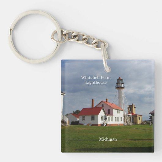 Whitefish Point Lighthouse Schlüsselkette Schlüsselanhänger (Vorderseite)