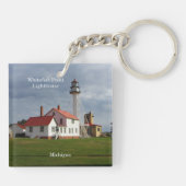 Whitefish Point Lighthouse Schlüsselkette Schlüsselanhänger (Rückseite)