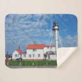 Whitefish Point Lighthouse Sherpa Decke Sherpadecke (Vorderseite (Horizontal))