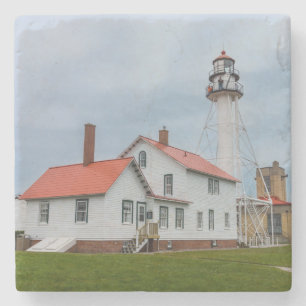 Whitefish Point Lighthouse Steinuntersetzer
