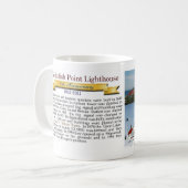 Whitefish Point Lighthouse Tasse zum 150-jährigen  (Vorderseite Links)