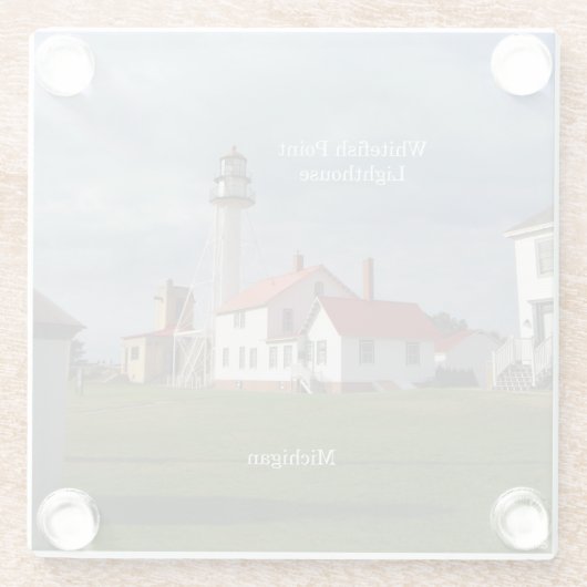 Whitefish Point Lighthouse Untersetzer (Rückseite)