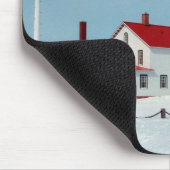 Whitefish Point Lighthouse Wintermousepad Mousepad (Ecke)