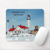 Whitefish Point Lighthouse Wintermousepad Mousepad (Mit Mouse)