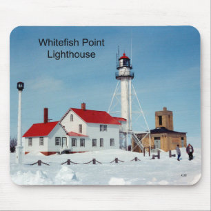 Whitefish Point Lighthouse Wintermousepad Mousepad