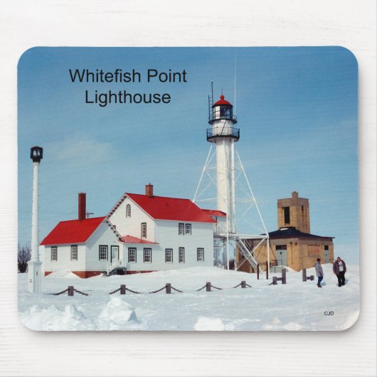 Whitefish Point Lighthouse Wintermousepad Mousepad (Vorne)