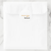 Whitefish Point Michigan Classic Runder Aufkleber (Tasche)