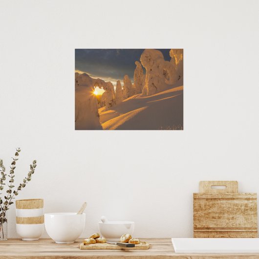 Whitefish Range | Weißfisch, Montana Poster (Küche)