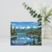 Whitefish USA Postkarte (Stehend Vorderseite)