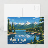 Whitefish USA Postkarte (Vorne/Hinten)