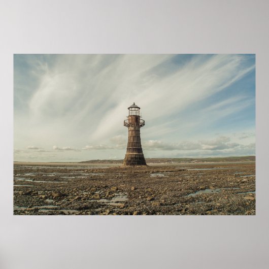 Whiteford Lighthouse, Gower Peninsula, South Wales Poster (Vorne)