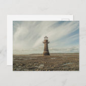 Whiteford Lighthouse, Gower Peninsula, South Wales Postkarte (Vorne/Hinten)