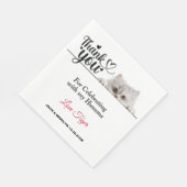 Whitehaarige Papa Napkins Serviette (Ecke)