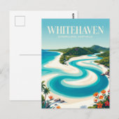 Whitehaven Beach Australien Postkarte (Vorne/Hinten)