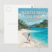 Whitehaven Beach Australien Postkarte (Vorne/Hinten)
