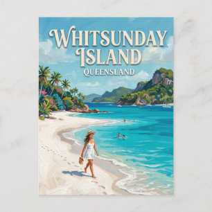 Whitehaven Beach Australien Postkarte