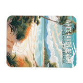 Whitehaven Beach Queensland Australien Reisen Kuns Magnet (Horizontal)