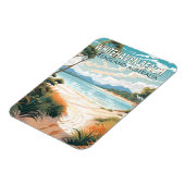 Whitehaven Beach Queensland Australien Reisen Kuns Magnet (Linke Seite)