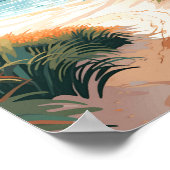 Whitehaven Beach Queensland Australien Reisen Kuns Poster (Ecke)