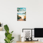 Whitehaven Beach Queensland Australien Reisen Kuns Poster (Heimbüro)