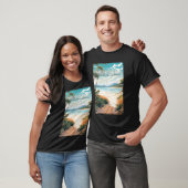 Whitehaven Beach Queensland Australien Reisen Kuns T-Shirt (Unisex)