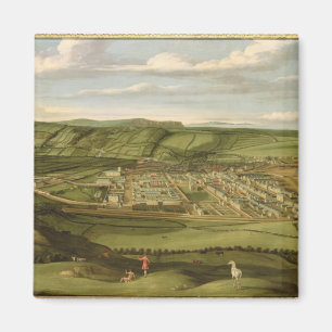 Whitehaven, Cumbria, Flatt Hall zeigend, c.1730-35 Magnet