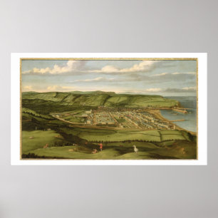 Whitehaven, Cumbria, Showing Flatt Hall, c.1730-35 Poster