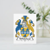 Whitehead Familienwappen Postkarte (Stehend Vorderseite)